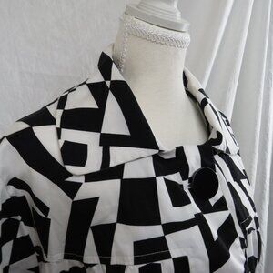 ✨ VINTAGE SANDRO SPORTSWEAR GEOMETRIC PRINT BLAZER ✨